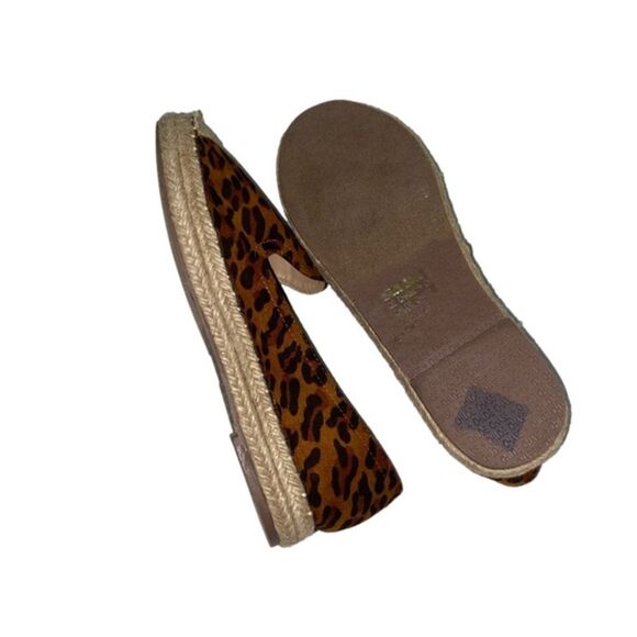 CHASE + CHLOE Sierra Leopard Print Espadrille Slip Ons - Picture 4 of 5